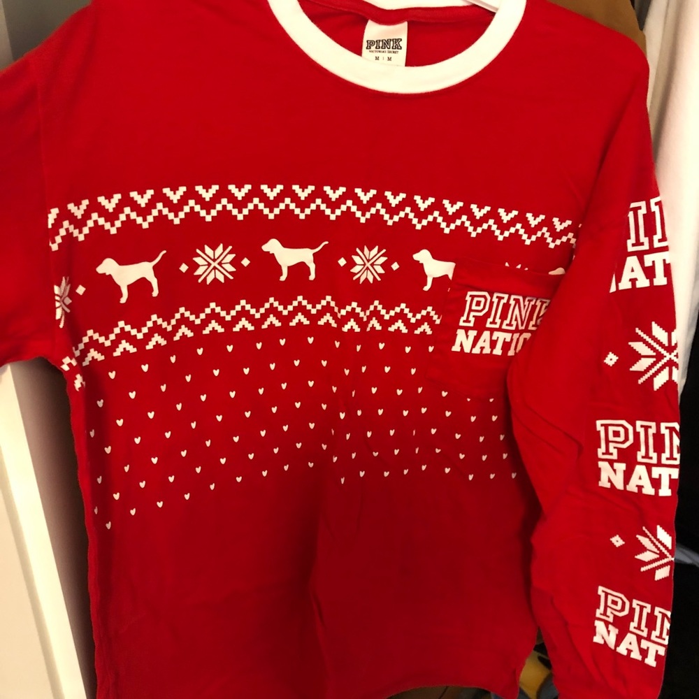 Victoria’s Secret pink shirt